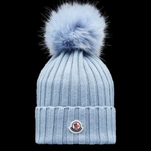 Authentic Blue Moncler Beanie